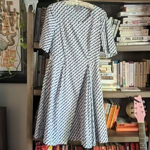 COS Short Sleeve Fit Flare Dress